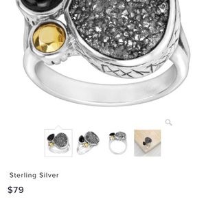 Silpada Crystal Cave Ring Size 7